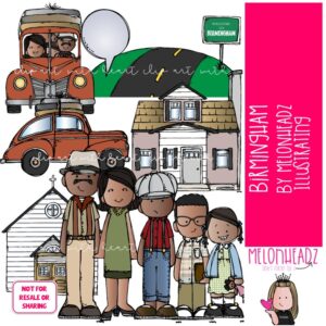 Birmingham clip art, Literature, Book Companion COLORED Version