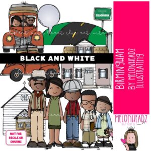 Birmingham clip art, Literature, Book Companion BLACK AND WHITE