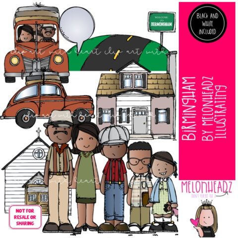 Birmingham clip art, Literature, Book Companion COMBO PACK - Melonheadz