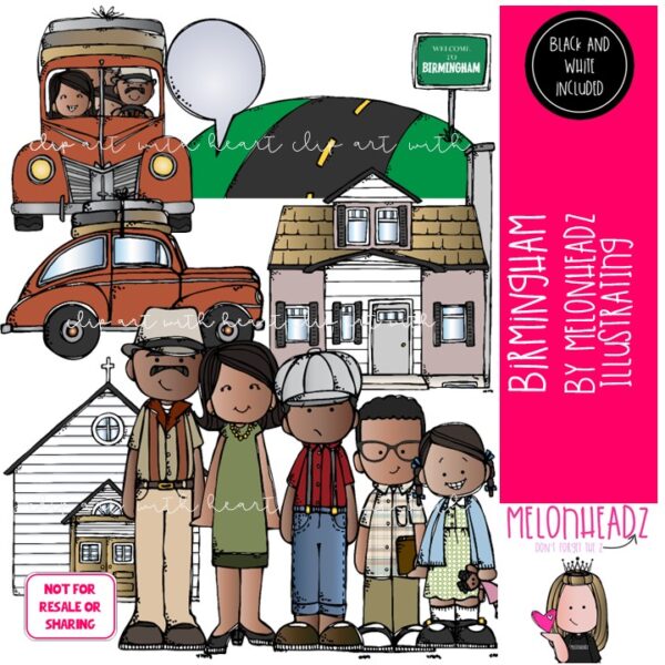 Birmingham clip art, Literature, Book Companion COMBO PACK - Melonheadz