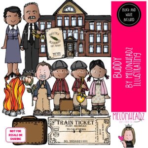 Buddy clip art, literature, book companion COMBO PACK