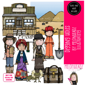 Digging Holes clipart, literature, book companion COMBO PACK