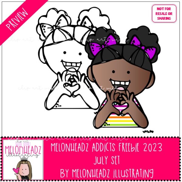 Melonheadz Addicts July 2023 clip art set – Mini - Melonheadz