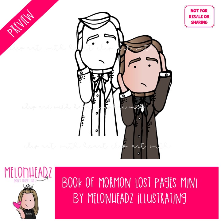 Book of Mormon lost pages clip art LDS History clip art Joseph Smith clip art - Image 2