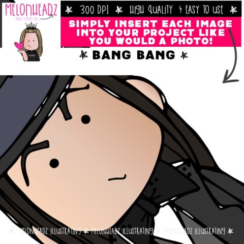 Bang Bang clip art, literature, Book Companion COMBO PACK - Melonheadz