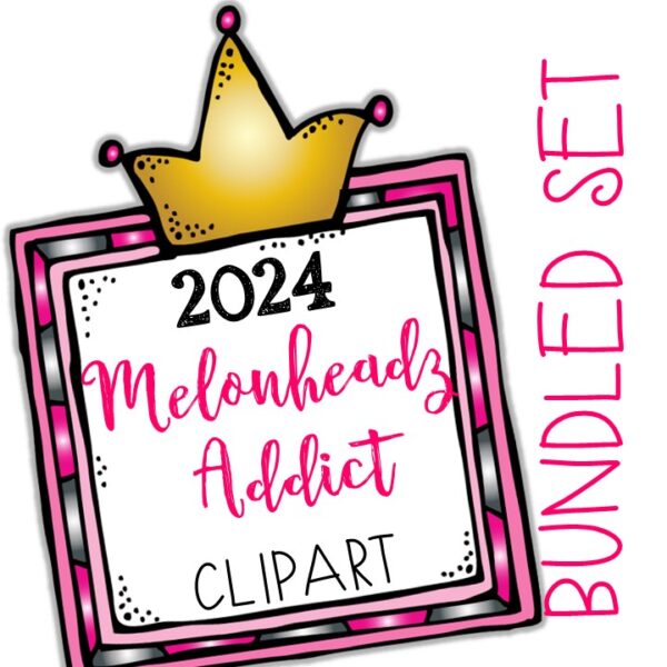 Melonheadz Addicts 2024 clip art Minis - BUNDLED SET