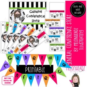 General Conference, Printable, Conference Bucks printable, LDS printable