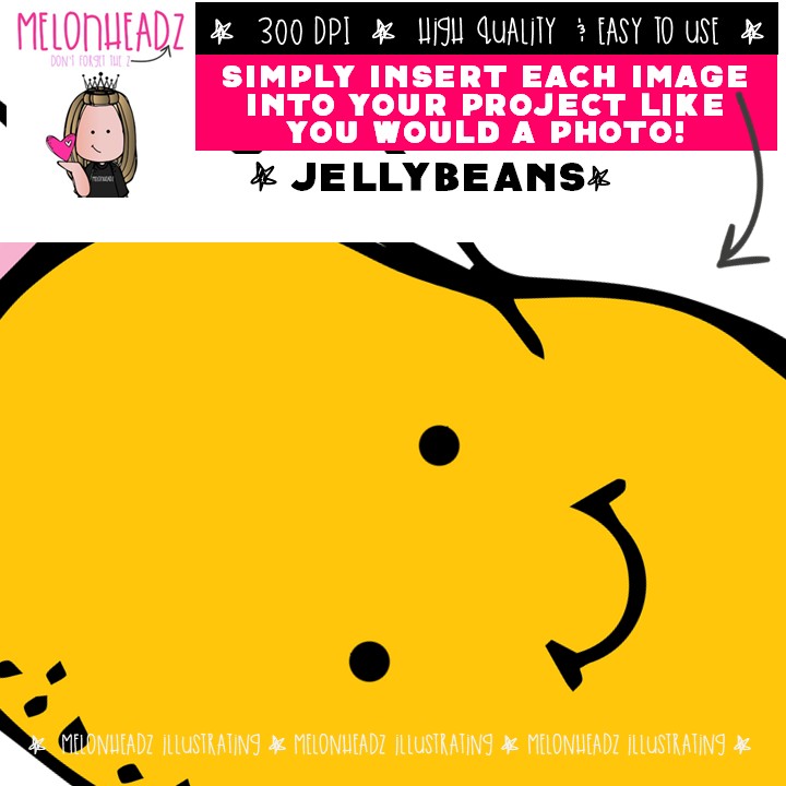 Jellybeans clip art, Easter, Candy COMBO PACK - Image 3