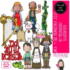 Jack and the Beanstalk clip art 2025 Literature clip art Book Companion clip art COMBO PACK