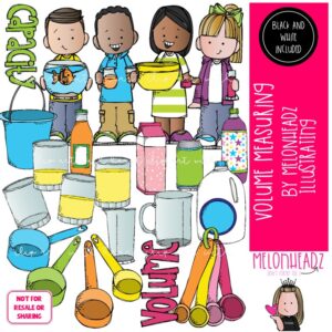 Volume Measuring clip art, Math clip art, Capacity clip art COMBO PACK