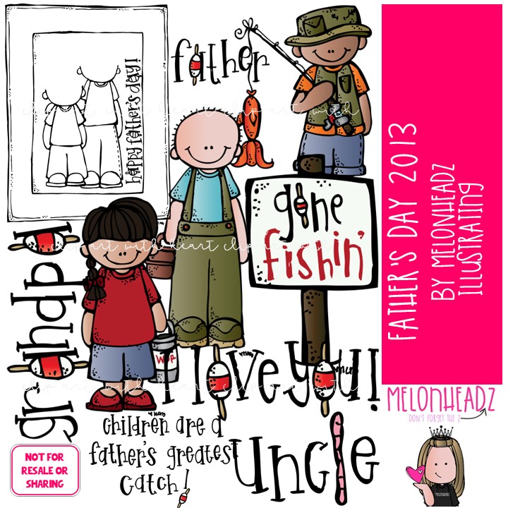 Father's Day clip art / Printable 2013 Dad's Day clip art COMBO PACK