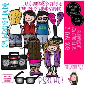 80s clip art, 1980 clip art Part 2 COMBO PACK