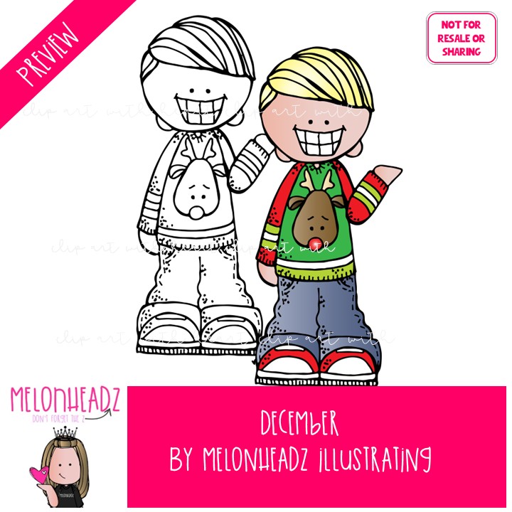 December clip art Christmas clip art Mini - Image 2