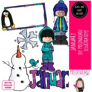 January clip art Winter clip art Mini