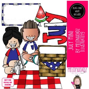 July clip art Picnic clip art 4th of July clip art Mini