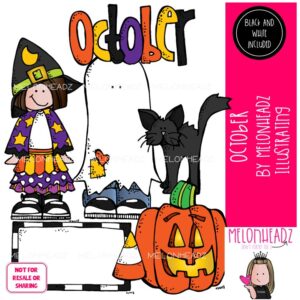 October clip art Halloween clip art Mini