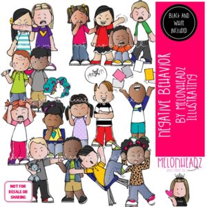 Negative Behavior clip art, Misbehaving clip art, Rude clip art COMBO PACK