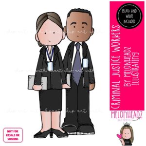 Criminal Justice Workers clip art, Career Adults clip art Mini