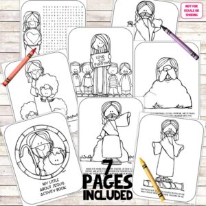 My Little About Jesus Printable Coloring Book Color Page LDS Printable
