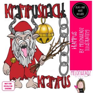 Krampus clip art, Christmas clip art Mini