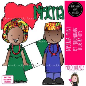 Nigeria Kidlettes clipart, Kid clip art, Around the world clip art Mini