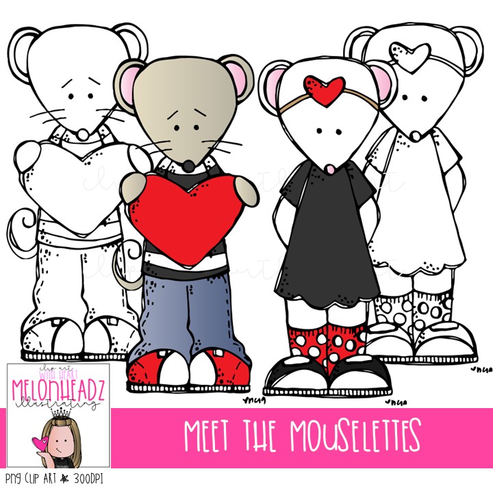 Meet The Mouselettes clip art, mouse