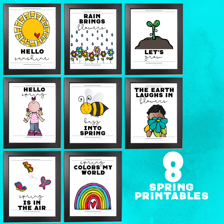 Spring Posters, butterfly, flower PRINTABLE posters - Image 2