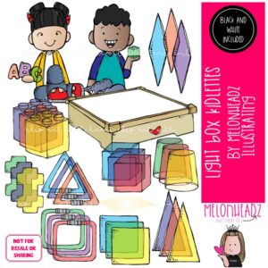 Light Box Kidlettes clip art, play, shapes COMBO PACK